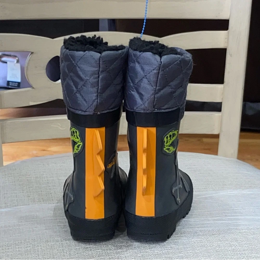 Toddler LONDON FOG Toby Waterproof Snow Boots Kids Rain Sherpa Lined Size: 5